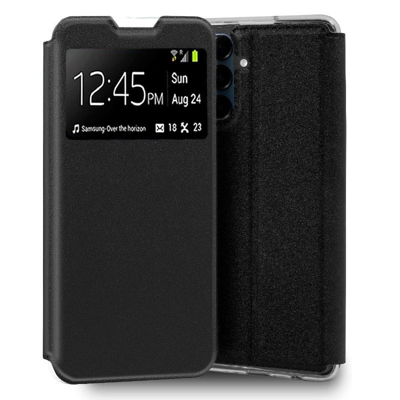 Image of Custodia Flip Cover nera liscia e fantastica per Samsung Galaxy A16 / A16 5G