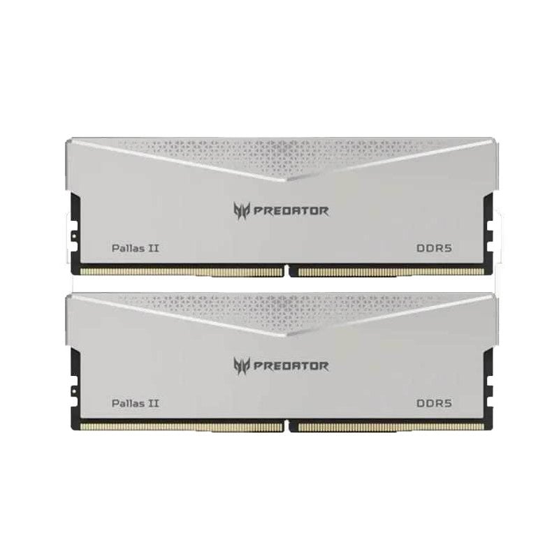 Acer Predator Pallas II DDR5 6000MHz 32GB 2x16GB CL32 Plata Intel XMP y AMD EXPO Acer Predator Pallas II DDR5 6000MHz 32GB 2x16GB CL32 Plata Intel XMP y AMD EXPO