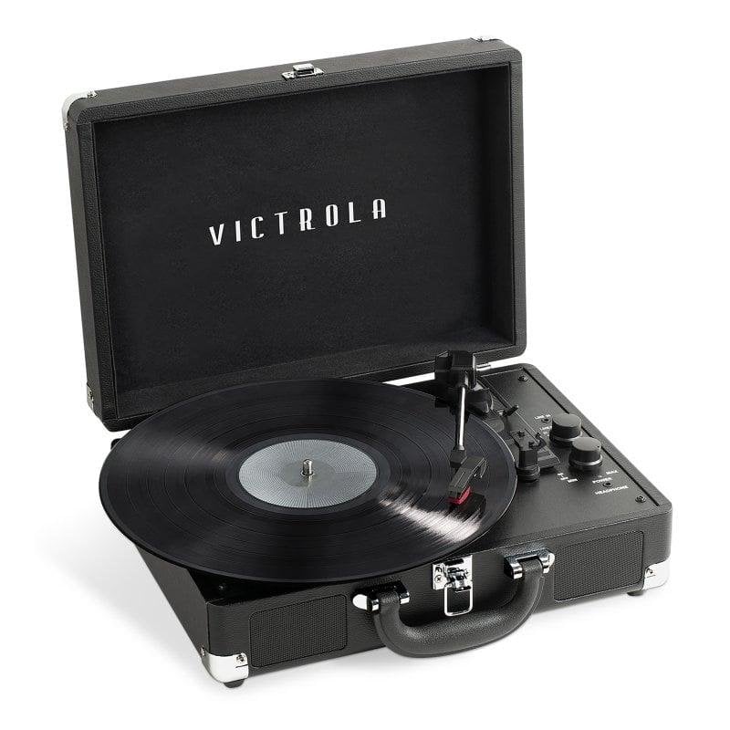 Platenspeler Victrola Journy+ Bluetooth Riemaandrijving Ingebouwde Luidsprekers Zwart