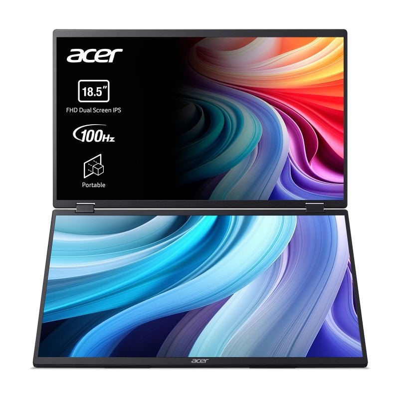 Acer PD193QEbmiuux Monitor Portátil Dual 18.5" LED IPS FullHD 100Hz