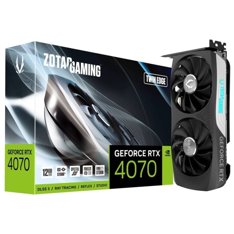 Image of Zotac GAMING GeForce RTX 4070 Twin Edge GDDR6 NVIDIA 12 GB