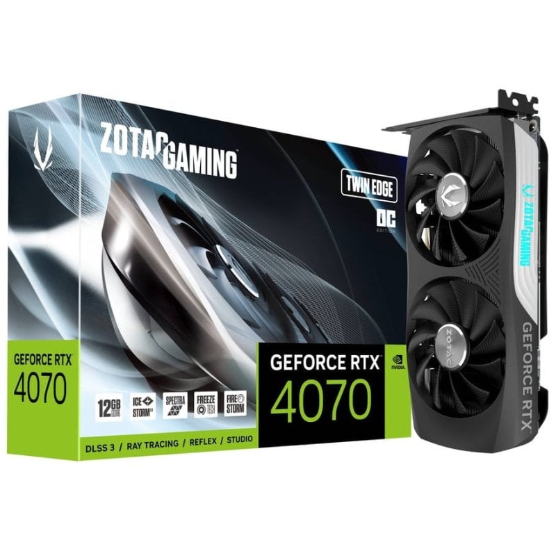 Zotac Gaming GeForce RTX 4070 Twin Edge OC 12GB GDDR6 DLSS3