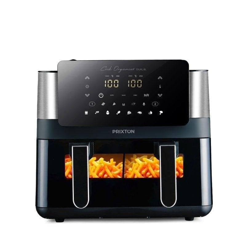Airfryer Prixton Cook Organics Dual Venster 8L 2000W Automatische Programma's