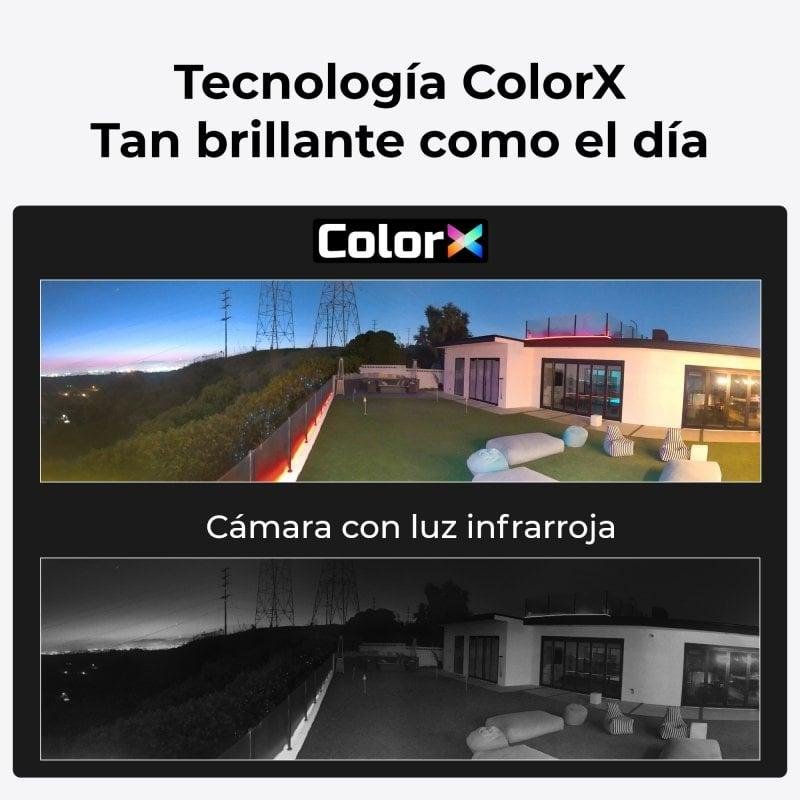 Reolink Argus 4 Telecamera WiFi Esterno A Batteria – 4K 180° Visione Notturna Colori, Pannello Solare, Wi-Fi 6, IP66, Audio 2 Vie