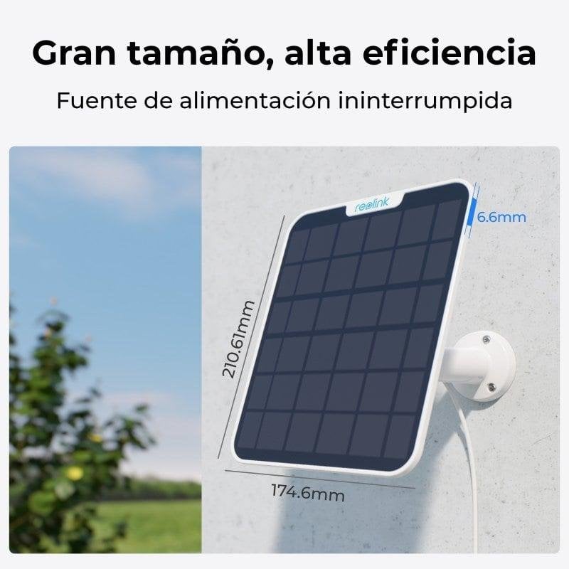 Reolink Schwarz - 6W Solarpanel Für Akku Überwachungskamera Aussen, Usb Schnittstelle, Solar Kamera Outdoor, 360° Einstellbare Halterung, Non-Stop-Solarstrom(4M Kabel), Wetterfest, Weiß - Image 5