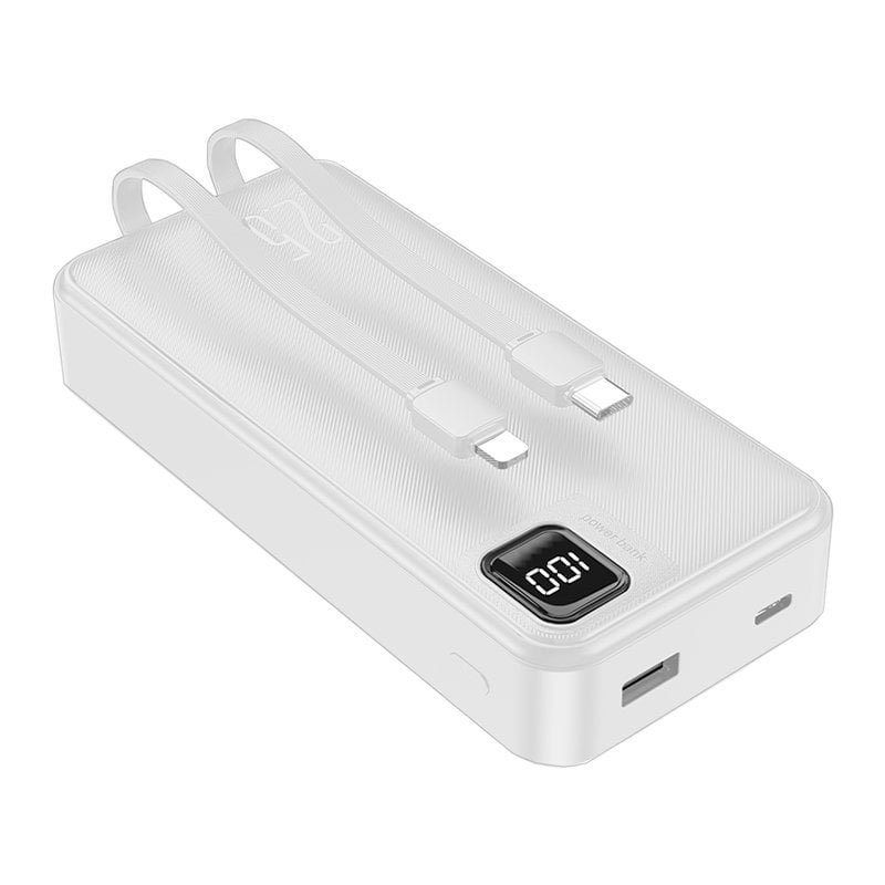 Power Bank Charmast 20000mAh Con 4 Cavi Integrati (Micro USB, USB-C, IPhone), 6 Uscite E 3 Ingressi, Ricarica Rapida PD 20W E 22,5W, Sottile E Portatile - 3