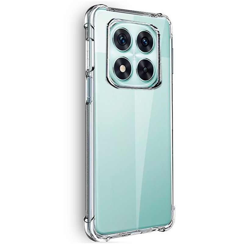 Liisooka Cover per Xiaomi Redmi Note 14 Pro Plus 5G, Custodia in TPU Antiurto Sottile di Livello Militare, Resistente all'ingiallimento, Case per Telefono in PC Rigido, Retro Antigraffio, Trasparente
