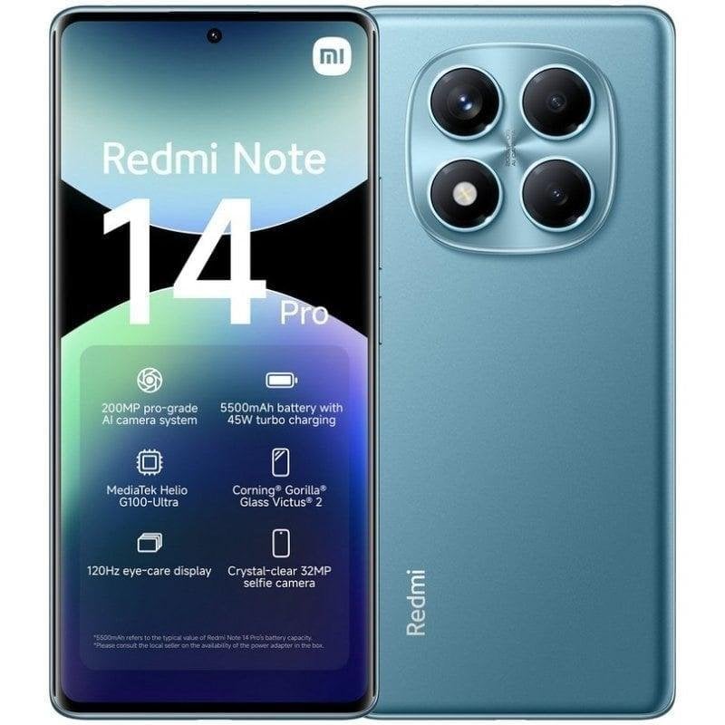 Xiaomi REDMI Note 14 Pro 4G 8GB 256GB 6.67" Azul Océano