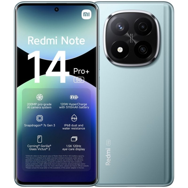 Image of Xiaomi rossomi Note 14 Pro Plus 5G 12/512GB Blu Ghiaccio Sbloccato