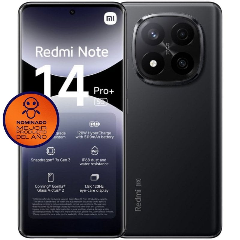 Image of Xiaomi rossomi Note 14 Pro Plus 5G 12/512GB Nero Mezzanotte Sbloccato cod079