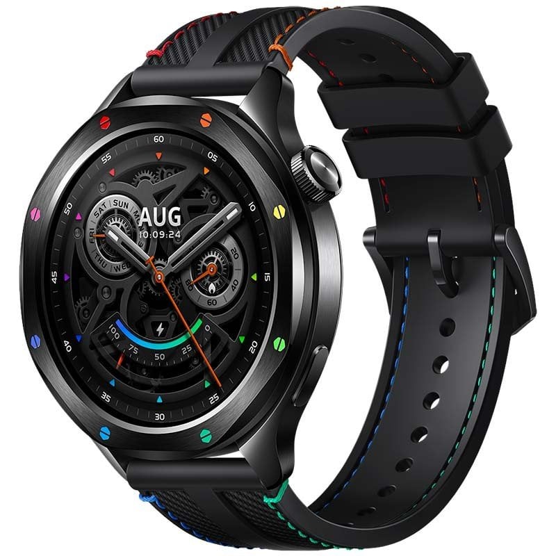 Image of Xiaomi Watch S4 rainbow 3,63 cm (1.43") AMOLED Digitale 466 x 466 Pixel Touch screen Nero, Multi