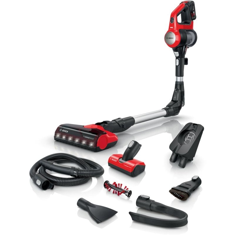 Image of Bosch Bcs711pet Scopa Elettrica Aspirapolvere a Secco Senza Sacco Batteria 0,3 L Nero, Rosso 3 Ah cod079