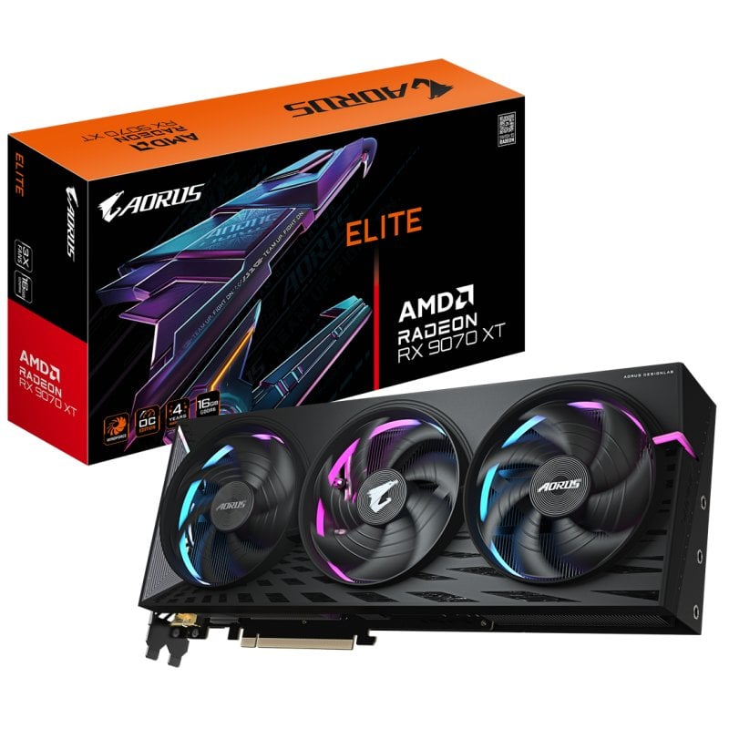 Image of GIGABYTE AORUS Radeon RX 9070 XT ELITE 16G AMD