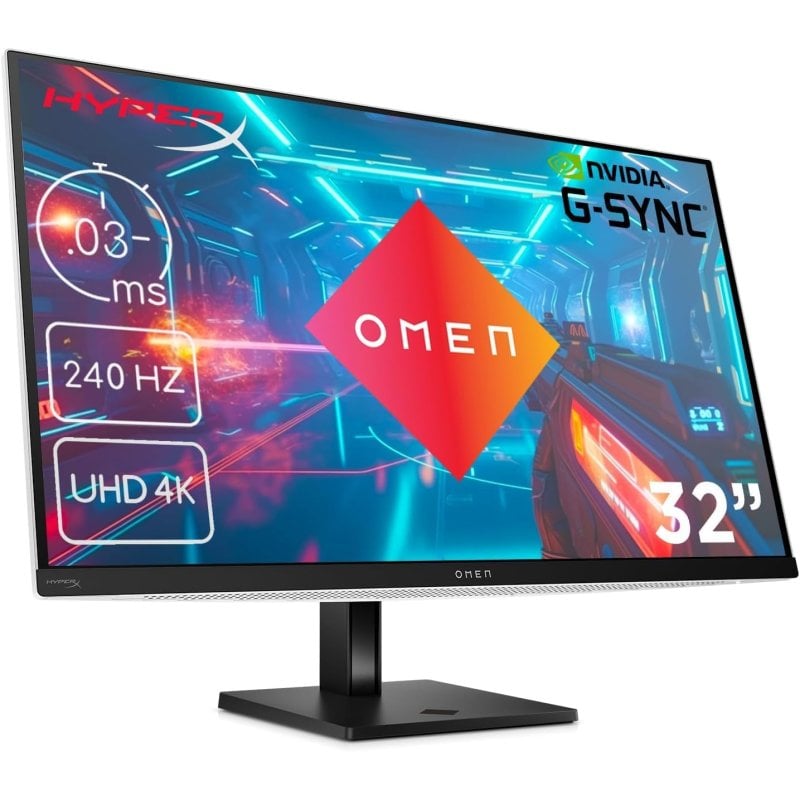 Image of HP OMEN Transcend 31,5" QD-OLED UltraHD 4K 240Hz 0,03ms USB-C 140W FreeSync Premium Pro Bianco