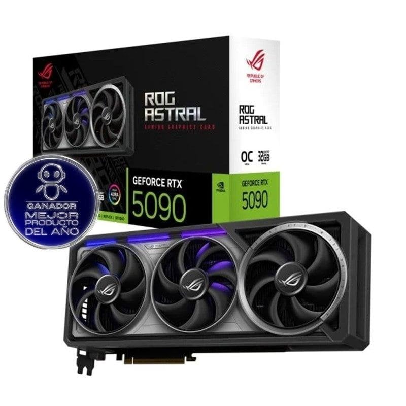 Tarjeta Gráfica Asus GeForce RTX 5090 ROG Astral OC 32GB GDDR7 Reflex 2 RTX AI DLSS4.5