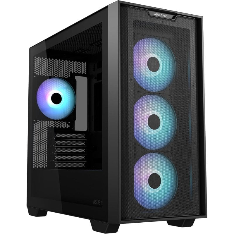 ASUS A21 PLUS ARGB Mid Tower mATX Cristal Templado USB 3.0 Negra