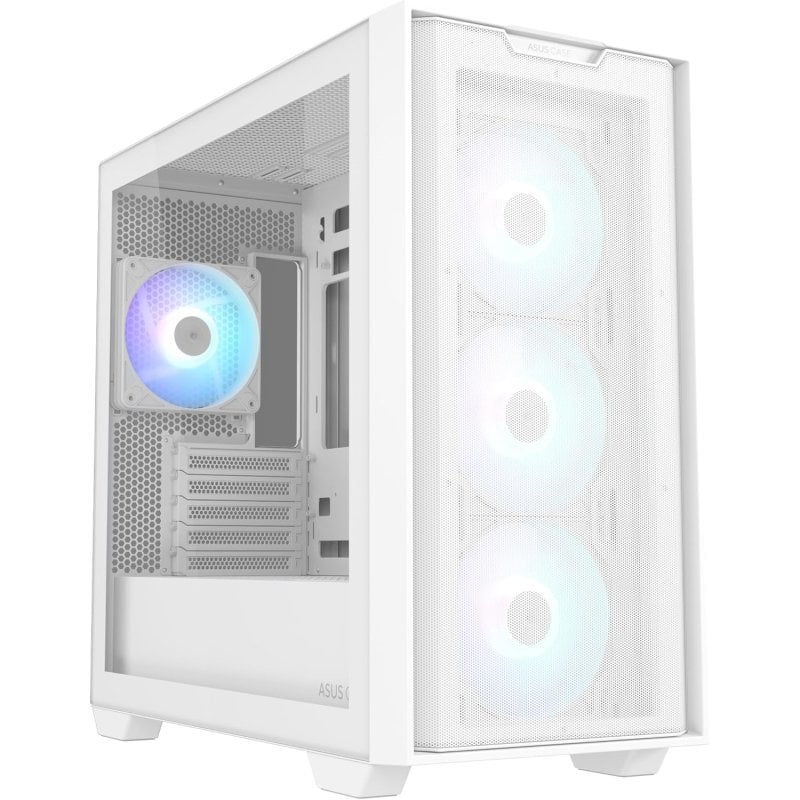 Image of ASUS A21 PLUS ARGB Mid Tower mATX Vetro temperato USB 3.0 Bianco