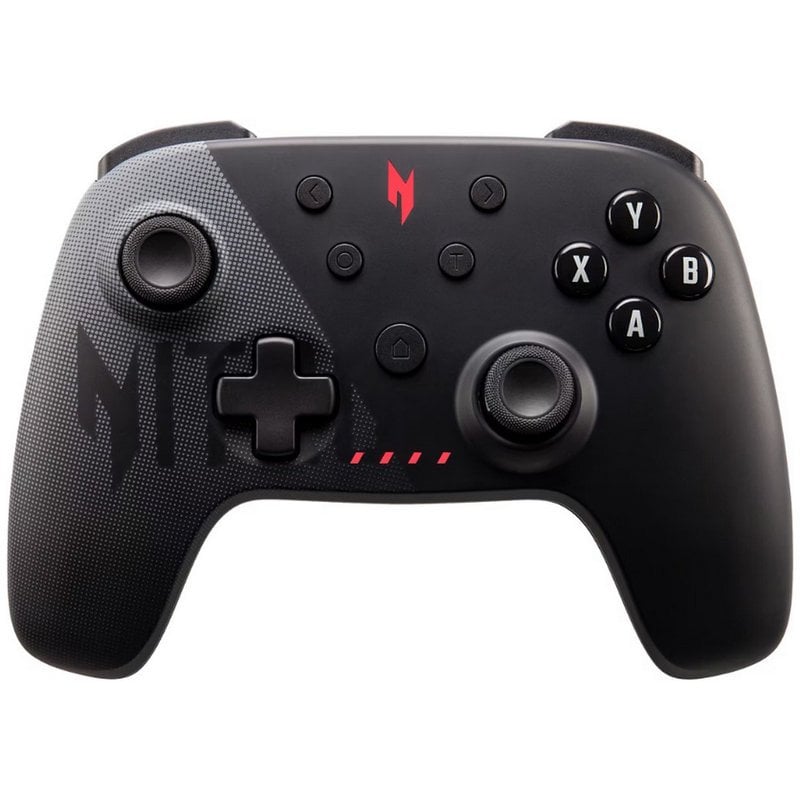 Manette de jeu sans fil Acer Nitro avec connectivité Bluetooth 5.0 et compatible avec les plates-formes Windows et Android. Caractéristiques Joysticks asymétriques Connectivité sans fil (Bluetooth 5.0) Moteurs à double vibration bouton Turbo Déclencheurs analogiques Compatible avec les plateformes Windows et Android Spécifications de l'Acer Nitro Périphérique d'entrée Type d'appareil Manette de jeu Technologie de contrôle du jeu analogique Plateformes de jeu prises en charge Android PC iOS Boutons de fonction de contrôle de jeu bouton Turbo Nombre de boutons 16 Nombre de joysticks 2 Ports et interfaces Interface de l'appareil Bluetooth RF USB Connecteur USB USB Type C Technologie de connectivité sans fil Version Bluetooth 5.0 Ergonomie Couleur du produit Noir Poignée ergonomique Oui Contrôle de puissance Source d'alimentation Batterie Type de pile AA Nombre de batteries prises en charge 2 Autonomie 25 h Logiciel Système d'exploitation Windows pris en charge Windows 10 Système...