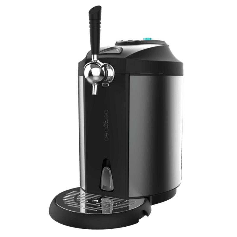 Klarstein Skal - roestvrijstalen bierdispenser, Black Edition, LCD-display, slechts 38 dB, temperatuur: 2-12 ° C, geschikt voor alle biervaten van 5 liter, thermo-elektrisch koelsysteem, zwart