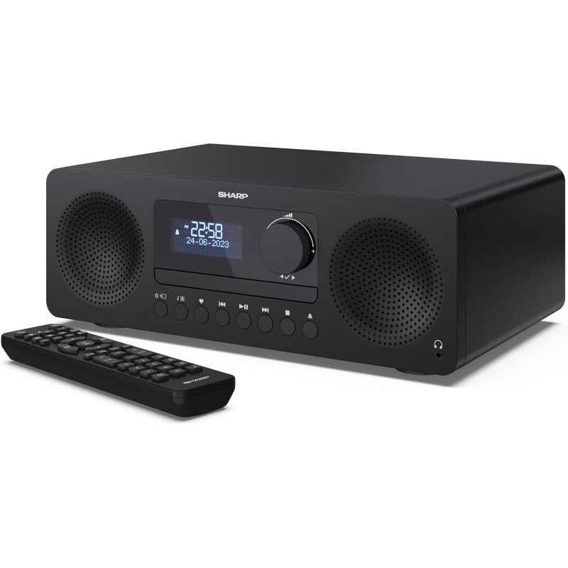 Image of Sharp XL-B720D Tokyo Microsistema All in One Sistema audio Radio DAB+ Bluetooth 5.0 CD-MP3 USB 60W Colore Nero