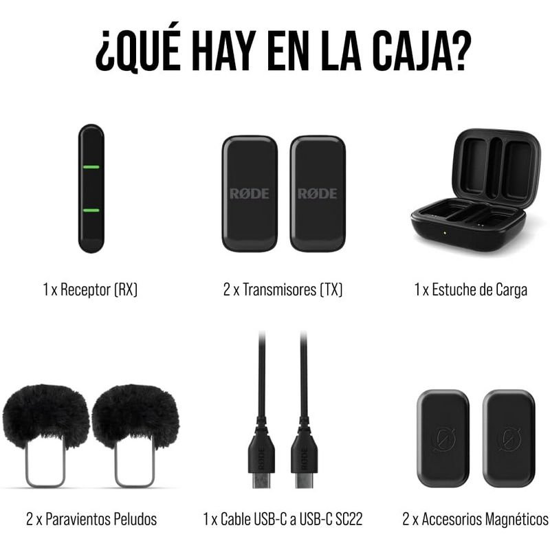 Microphone sans fil USB-C ultra-compact Rode Wireless Micro Noir