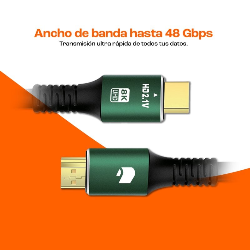 Câble HDMI 2.1 Ultra HighSpeed actif fibre 8K 60Hz / 4K 120Hz