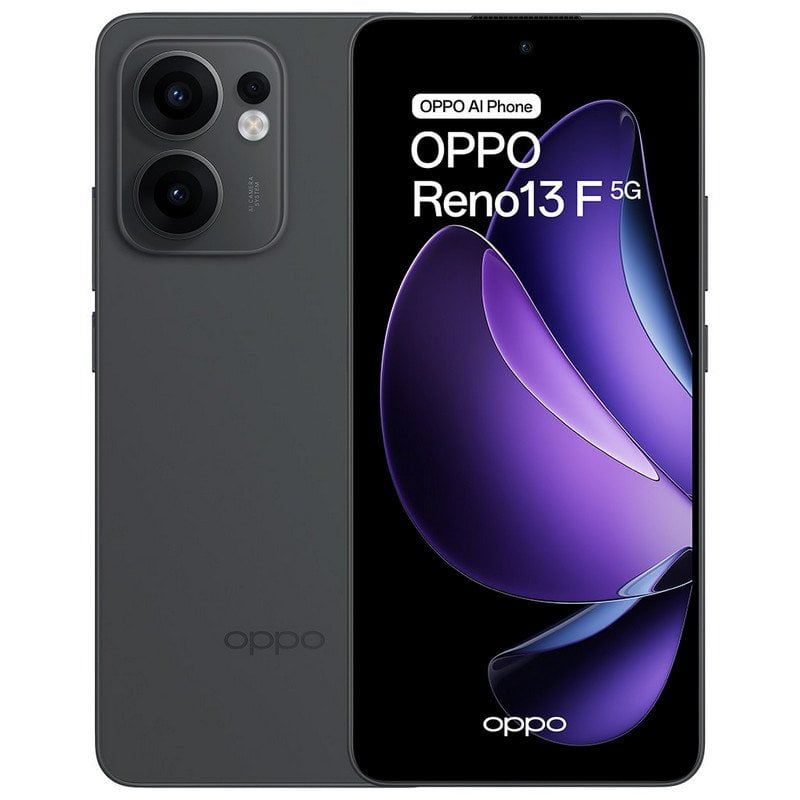 Image of Smartphone OPPO Reno13 F 5G con AI 8 GB/256 GB 6,67" 120 Hz AMOLED 1,5 K 50 MP IP69 5.800 mAh 45 W Grigio