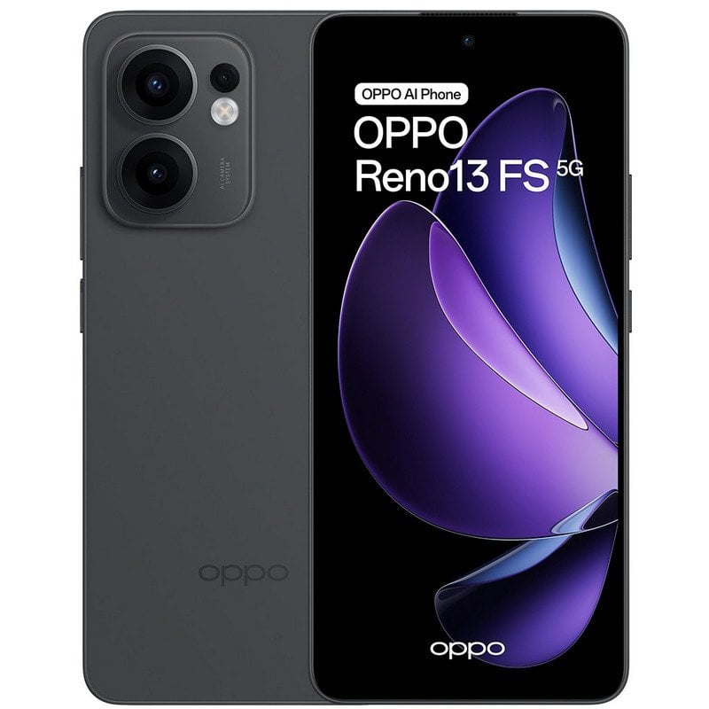 Image of Smartphone OPPO Reno13 FS 5G con AI 12 GB/512 GB 6,67" 120 Hz AMOLED 50 MP IP69 5.800 mAh 45 W Grigio