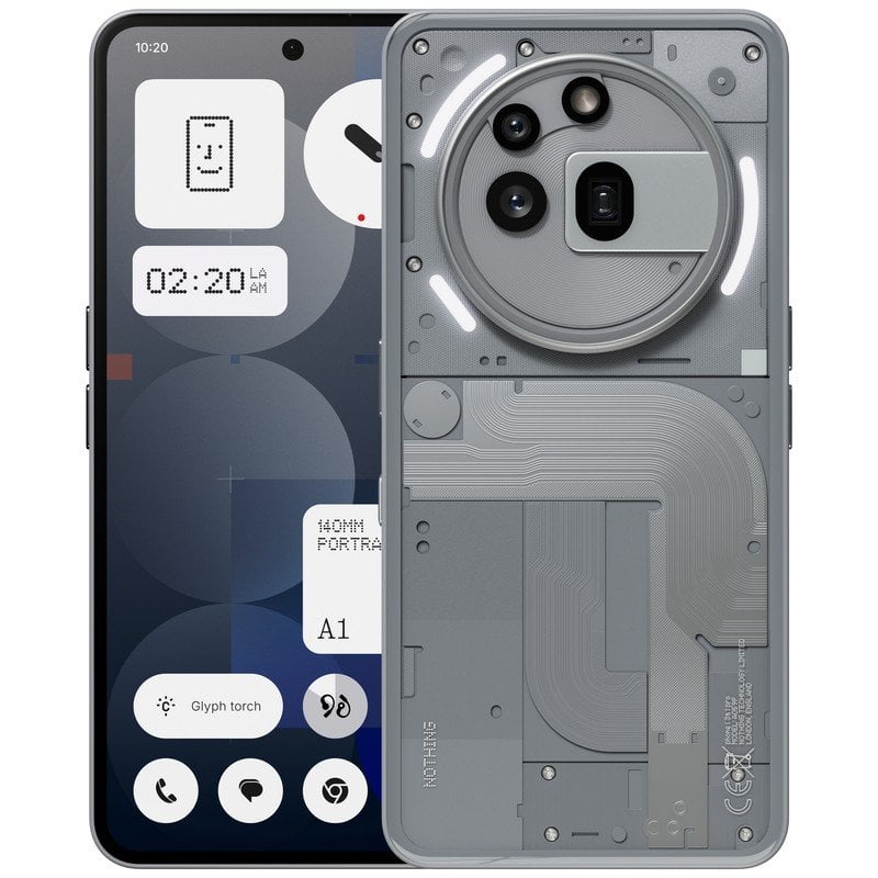 Nothing Phone (3a) Pro Smartphone 12/256GB 6.8" AMOLED FHD+ 120Hz 50MP 5000mAh 45W Android 15 Gris Nothing Phone (3a) Pro Smartphone 12/256GB 6.8" AMOLED FHD+ 120Hz 50MP 5000mAh 45W Android 15 Gris