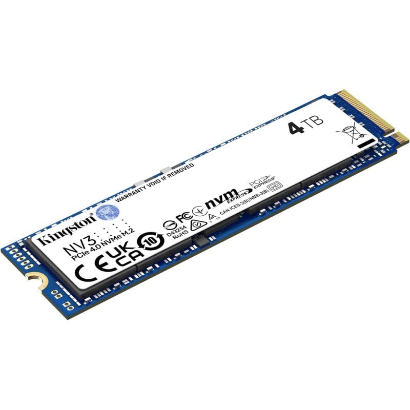 Image of Disco rigido SSD Kingston NV3 4TB M.2 NVMe 2280 PCIe 4.0 3D NAND