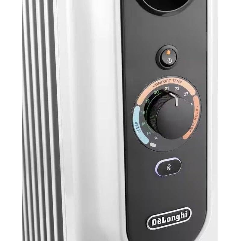 Radiateur Bain D'Huile De'Longhi TRRSE1225 – 2500W, 12 Ailettes, Technologie Real Energy