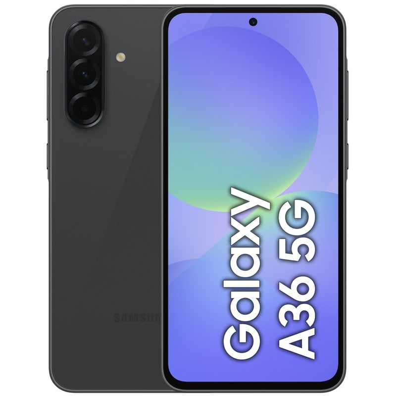 Samsung Galaxy A36 5G Smartphone 6 Go/128 Go Écran Super AMOLED 6,7" 50 Mpx Batterie 5000 mAh 45 W Android 15 Noir