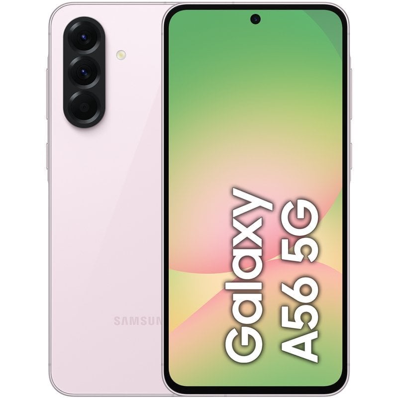 Image of Smartphone Samsung Galaxy A56 5G 8 GB/256 GB, 6,7" Super AMOLED, 50 MP, 5000 mAh, 45 W, Android 15, rosa cod079