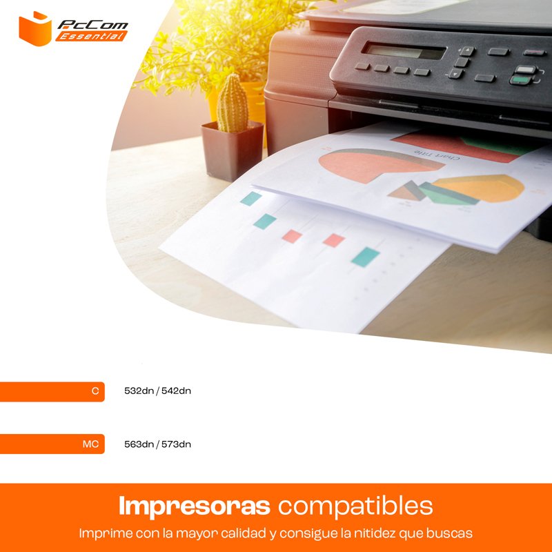 GREENPRINT 4 Farben Kompatible Tonerkartuschen C542 C532 MC563 MC573 7000 Seiten für Schwarz & 6000 Seiten für C M Y Für Oki Okidata Farblaserdrucker C532dn C542dn MC563dn MC573dn