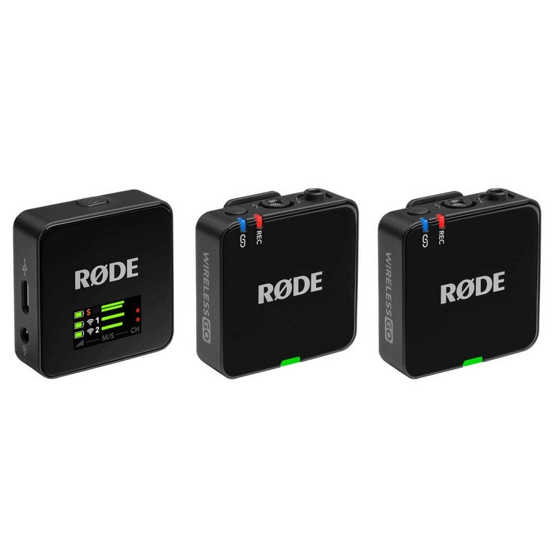 Image of Rode Wireless GO (Gen 3) Sistema microfonico wireless compatto per fotocamere e smartphone Nero