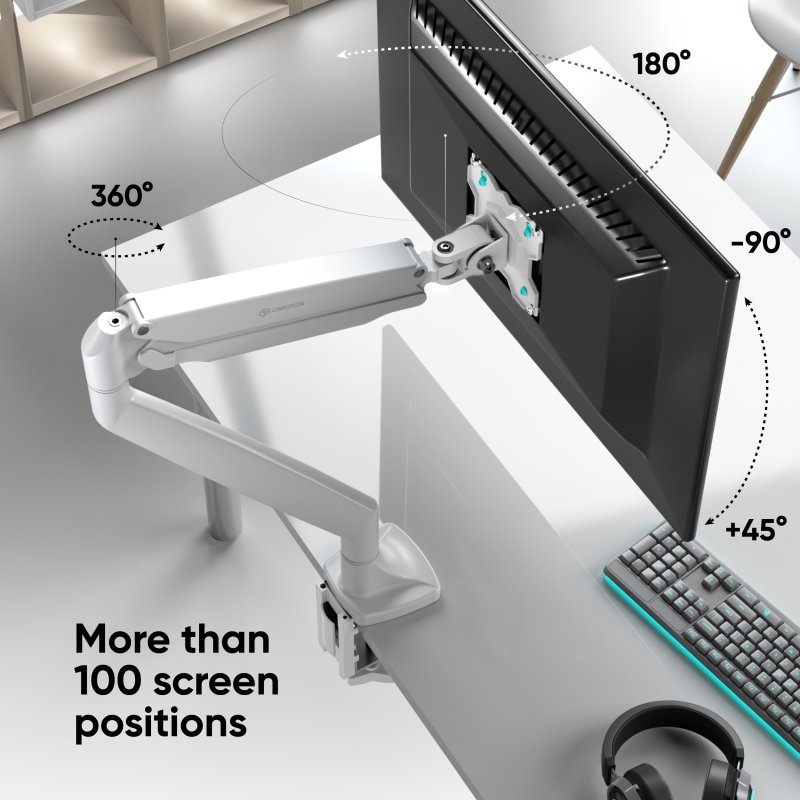 Soporte 2 En 1 Para Monitor Y Portátil Toboli - VESA 75x75/100x100, Ajustable En Altura, Inclinación Y Giro