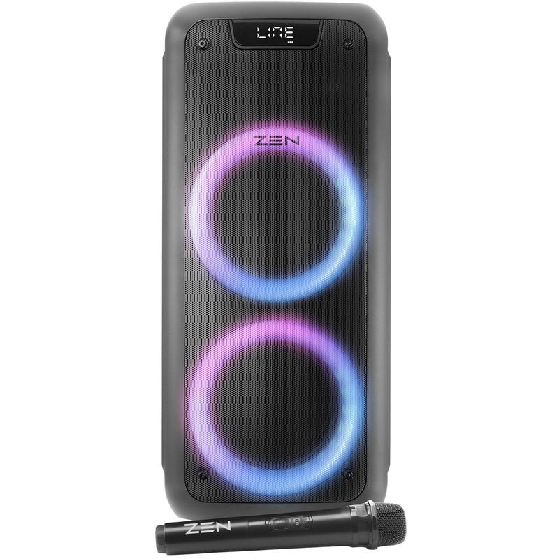 Zen Phoenix Altifalante Bluetooth com Iluminação LED e Microfone Sem Fios 25W RMS Preto