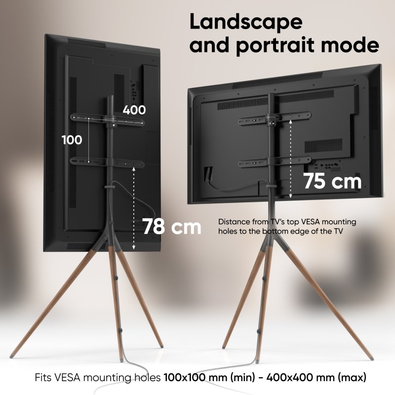 ONKRON TV-muurbeugel voor 32-65 inch monitor en tv-arm