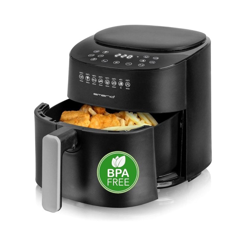Image of Emerio Af-129369 Friggitrice ad aria 1300W 4,5L 8 programmi Nero cod079