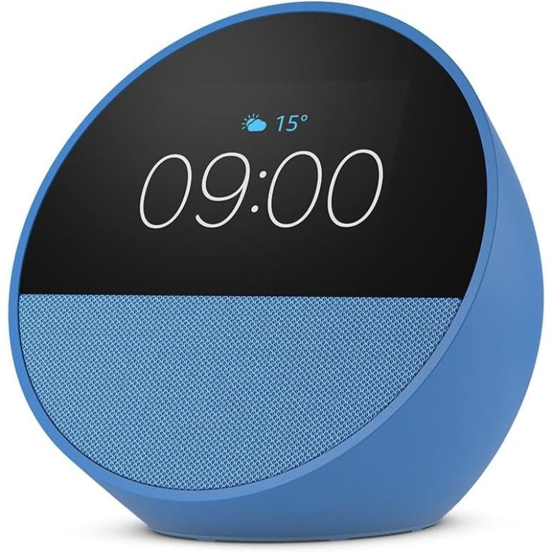 Image of Nuova sveglia intelligente Amazon Echo Spot con suono di qualità e Alexa Blue