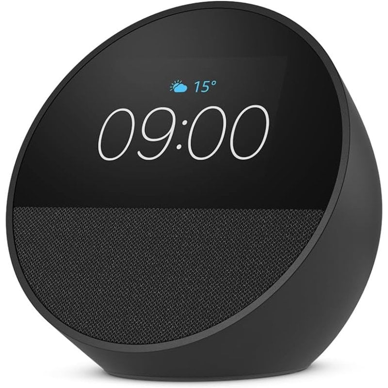 Image of Nuova sveglia intelligente Amazon Echo Spot con suono di qualità e Alexa Nero