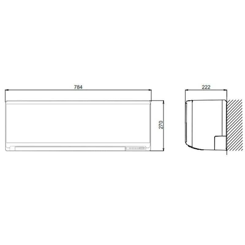 Ar Condicionado Split Fujitsu ASY35-KN 11.696 BTU Inverter Quente e Frio Wi-Fi
