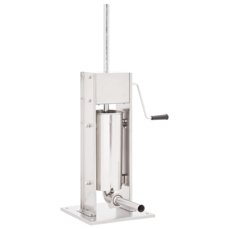 Vidaxl Máquina de Enchidos Manual De Aço Inoxidável 5 L Prateada