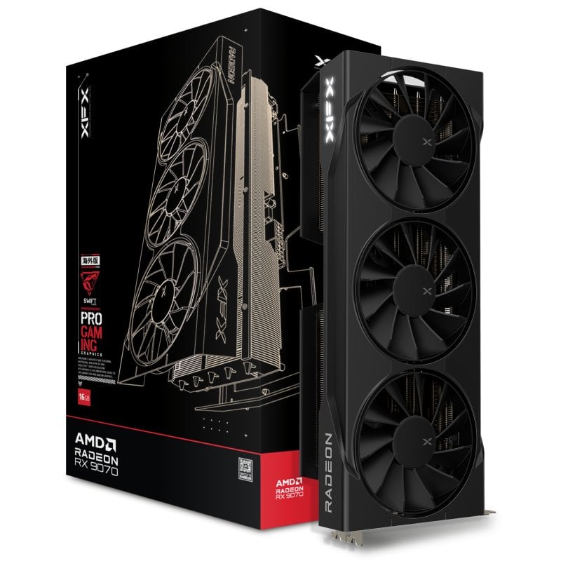 Image of XFX SWIFT AMD Radeon RX 9070 OC Tripla ventola 16 GB GDDR6