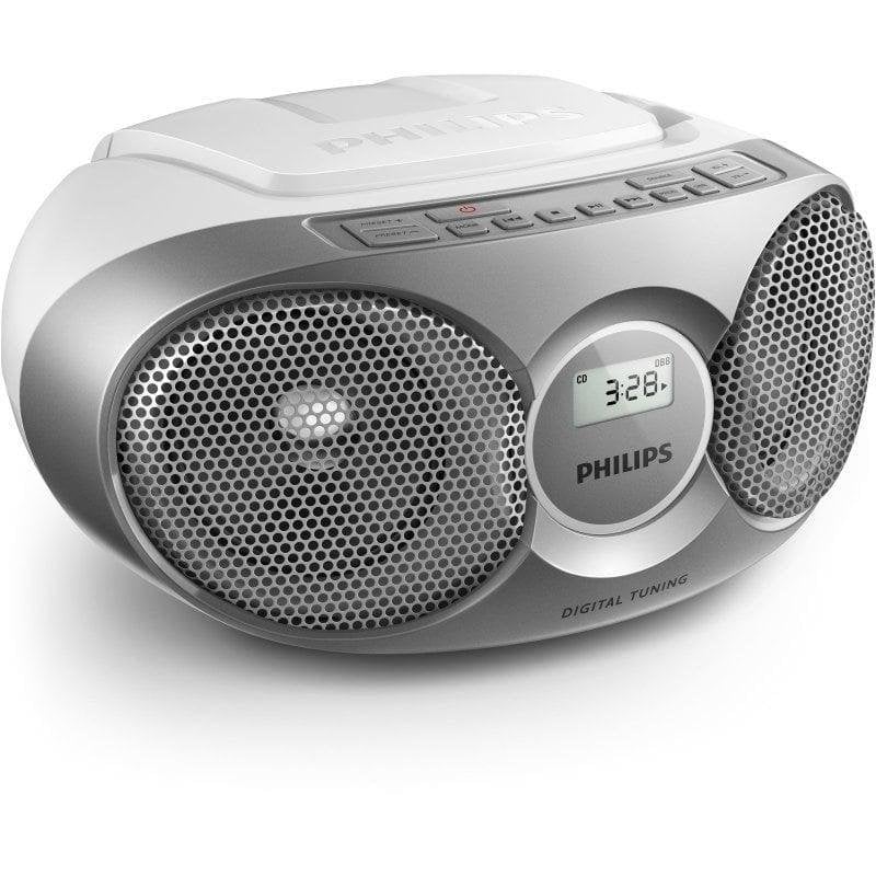 Radio CD Philips AZ215S/12 3W RMS AUX CD CD-R CD-RW Radio FM Portable Argent