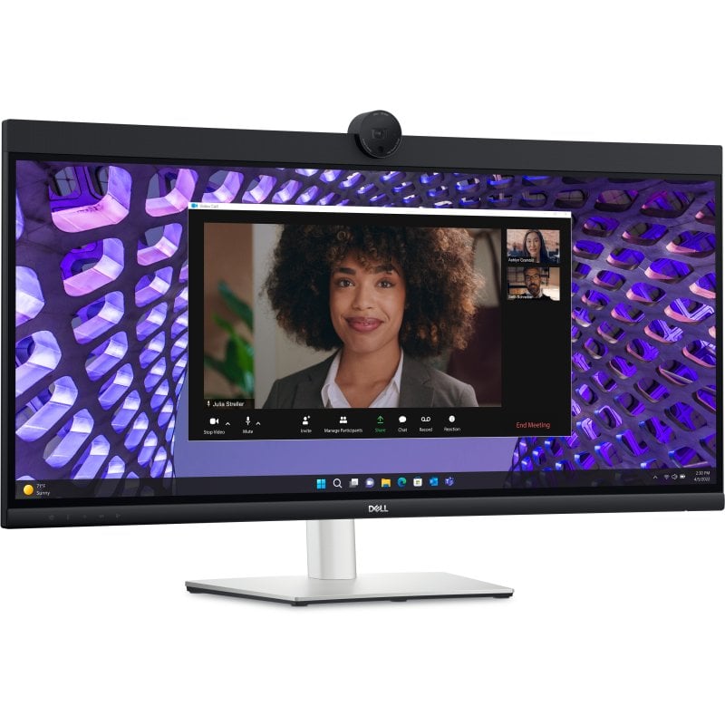 Image of Webcam Dell P Series P3424WEB da 34,1" LED IPS UltraWide UltraHD 4K con altezza regolabile e USB-C curva