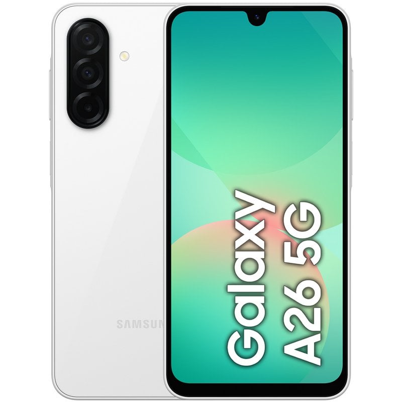 Image of Samsung Galaxy A26 5G 6GB/128GB Smartphone 6.7" Super AMOLED Android 15 Bianco Importato Versione UE cod079