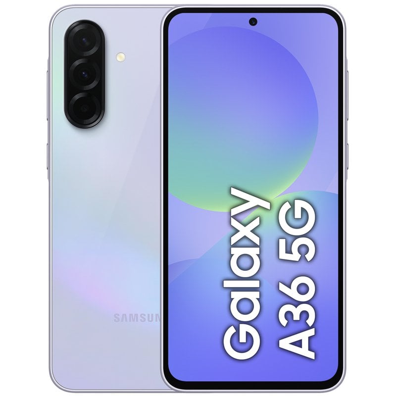 Image of Samsung Galaxy A36 5G 6GB/128GB Smartphone 6.7" Super AMOLED Android 15 Lavanda Versione importata UE cod079