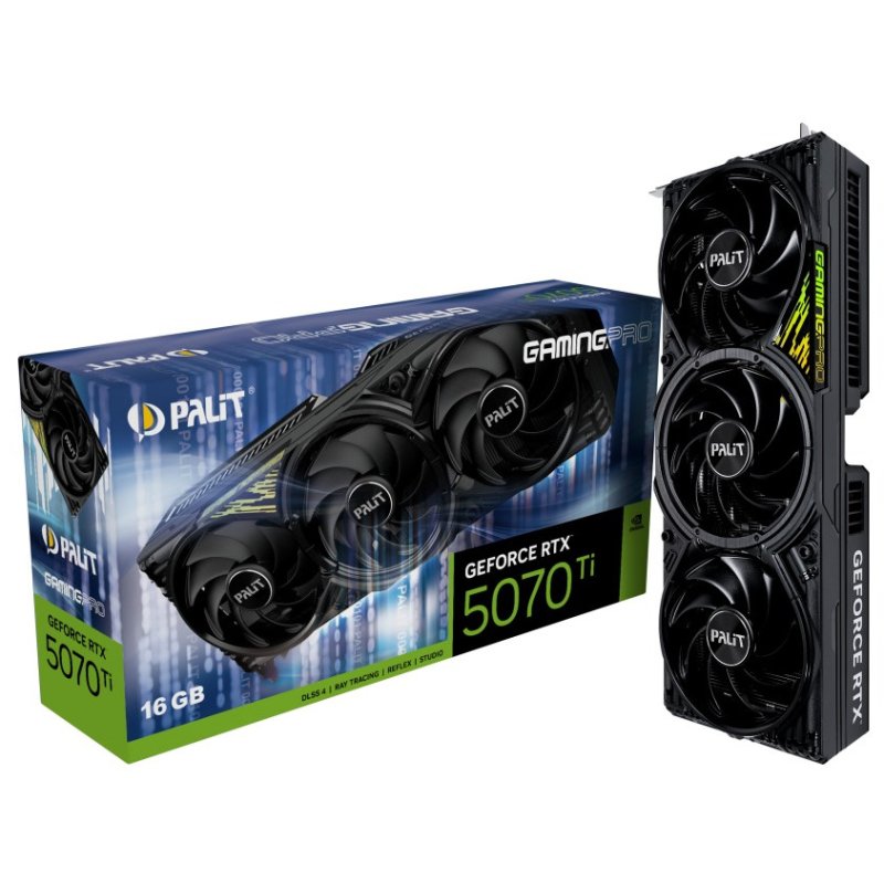 Image of Scheda grafica Palit GeForce RTX 5070 Ti GamingPro 16 GB GDDR7 Reflex 2 RTX AI DLSS4 cod079