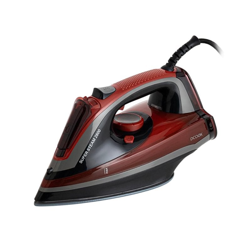 Image of Dcook Gallery Ferro da stiro a vapore 2800w 200g/min Piastra in ceramica Rosso